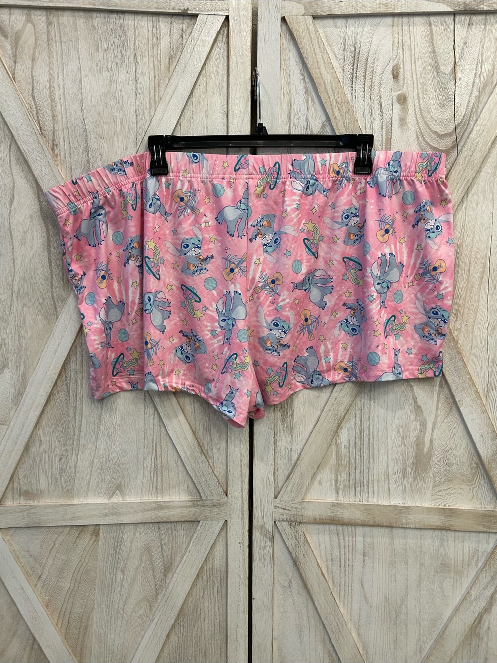 Disney Pink Stitch Print Women's Sleep Shorts - Picture 2 of 7